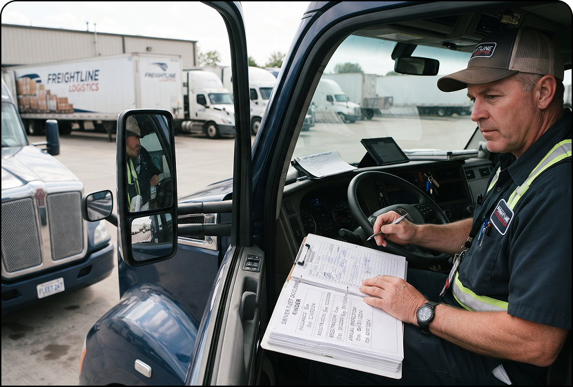 Fleet owner seated in an office